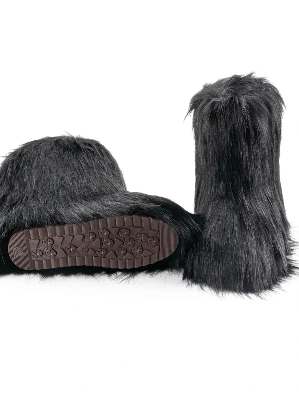 IXU Black Faux Fur Winter Boots – US 8 / EU 39 (Brand New in Box)
